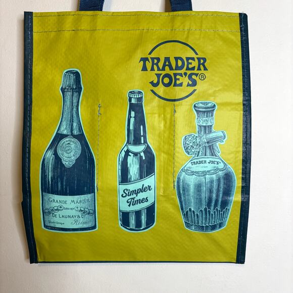 LOT 3x — Trader Joe’s 6 Bottle Wine Drink Beverage Carrier Gift Grocery Tote Bag - Picture 5 of 12